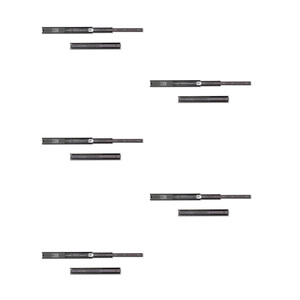 Lote de 5 juegos de gu&iacute;as para cajones, de bolas, altura 45mm, profundidad 350mm, extracci&oacute;n total, Negro foto del producto