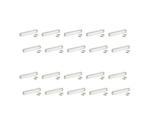 Lot de 20 poign&eacute;es pour meubles Zagreb, L172mm, entraxe 160mm, Zamak, Nickel satin&eacute; photo du produit