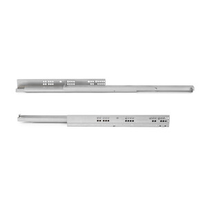 Satz Unterflurf&uuml;hrungen Silver, Vollauszug, mit Schlie&szlig;automatik (240-540), Tiefe 590mm, Stahl, Verzinkt Produktfoto