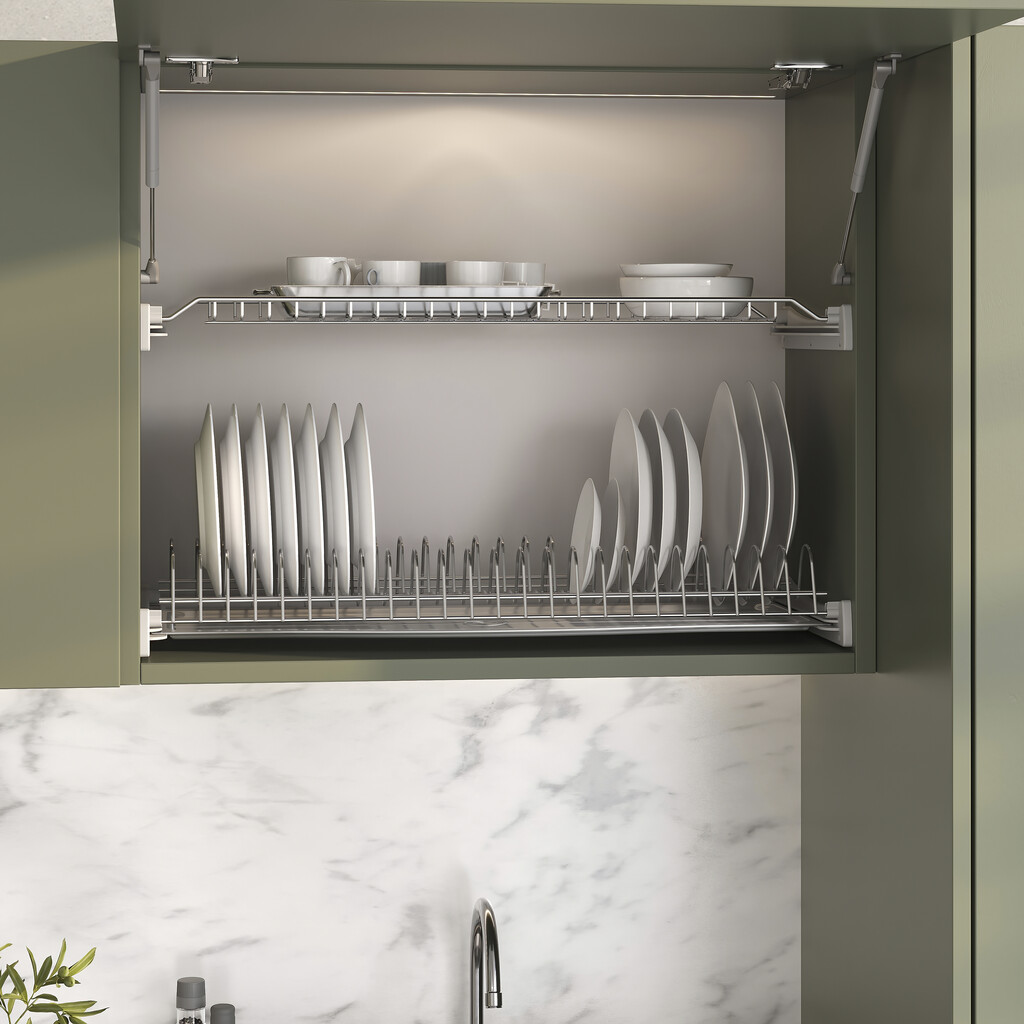 Suprastar plate rack for high units, 700, Steel, Chrome plated-4
