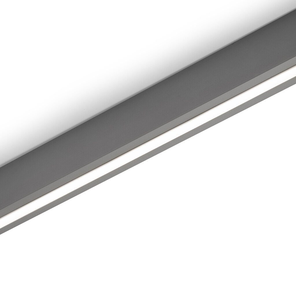 Kit barra per armadio Luxe, striscia LED 4,5x8 Neonlynx V, sensore di movimento RF Smart e convertitore Smart (24V DC), lunghezza 1.150mm, Luce Bianco calda 2.700K, Tecnoplastica e Alluminio, Titanio-13