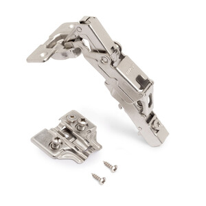 Kit full overlay hinge 165º X91 with soft close and plate product photo