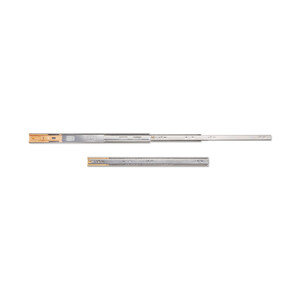 Satz kugelgelagerter Korpusschieneen f&uuml;r Schubladen mit Vollauszug, mit Schlie&szlig;automatik, H&ouml;he 45mm, L&auml;nge 550mm, Stahl, Verzinkt Produktfoto