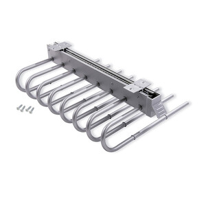 Ausziehbarer Hosenb&uuml;gel, Links, Grau metallic, Stahl und Kunststoff Produktfoto