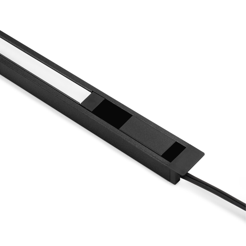 Accessories and cable for Diwo electrified track (24V DC), Aluminium and Plastic, Black anodized-3