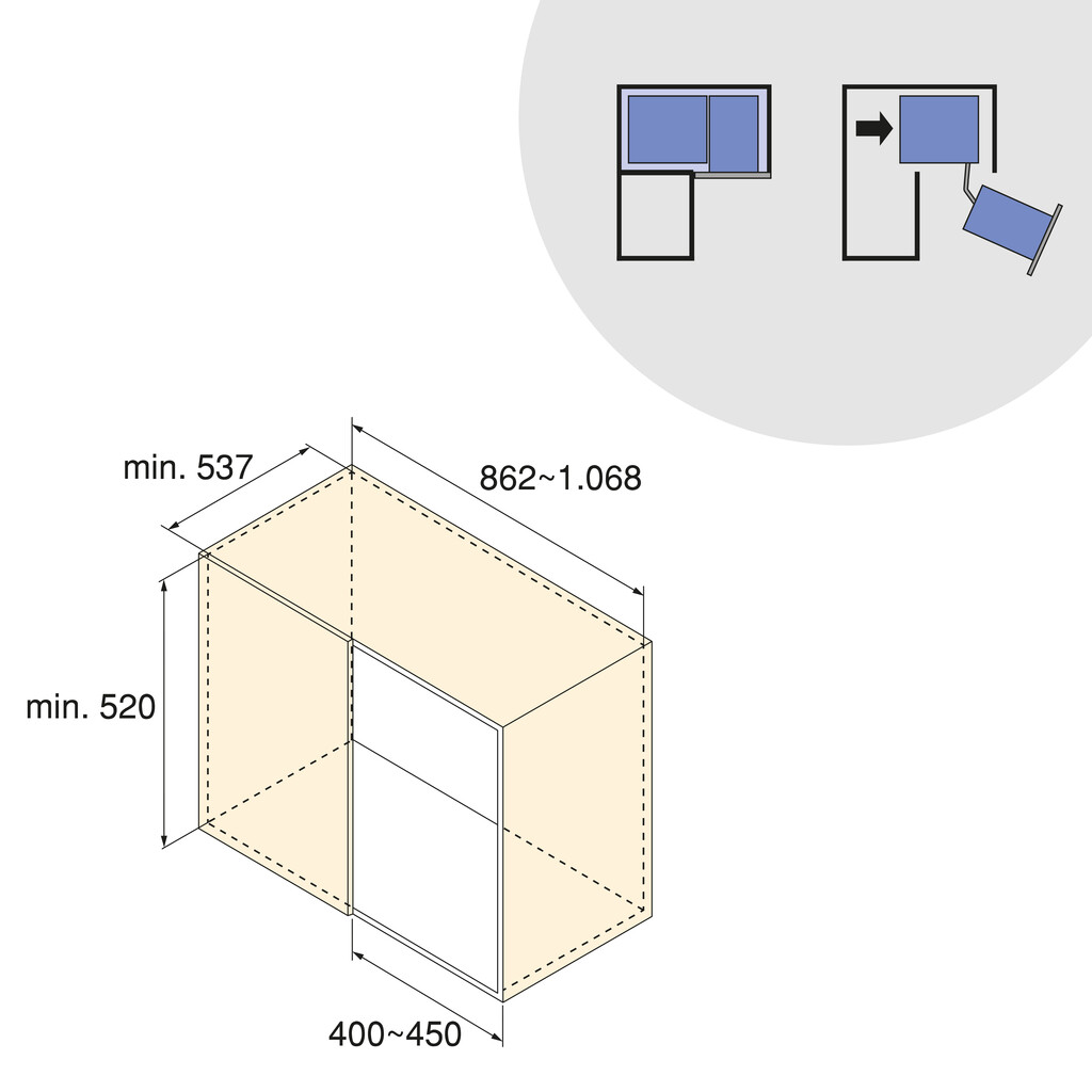 Harmony pull out corner module for kitchen furnitures, Right, Steel and Wood, Anthracite grey-3