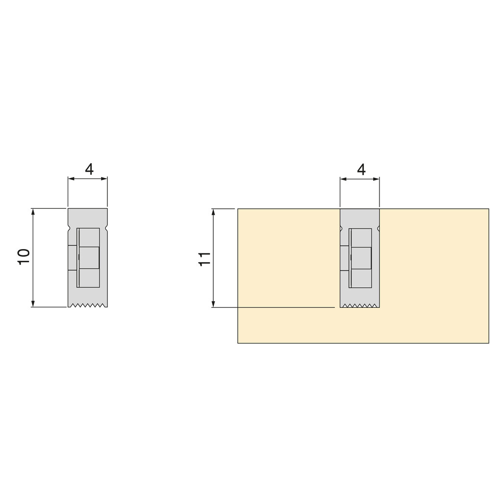 Fita LED 4x10 Neonlynx V, 7,6W/m IP65 (24V DC), comprimento 5.000mm, Luz branca diurna 4.000K, Plástico-2