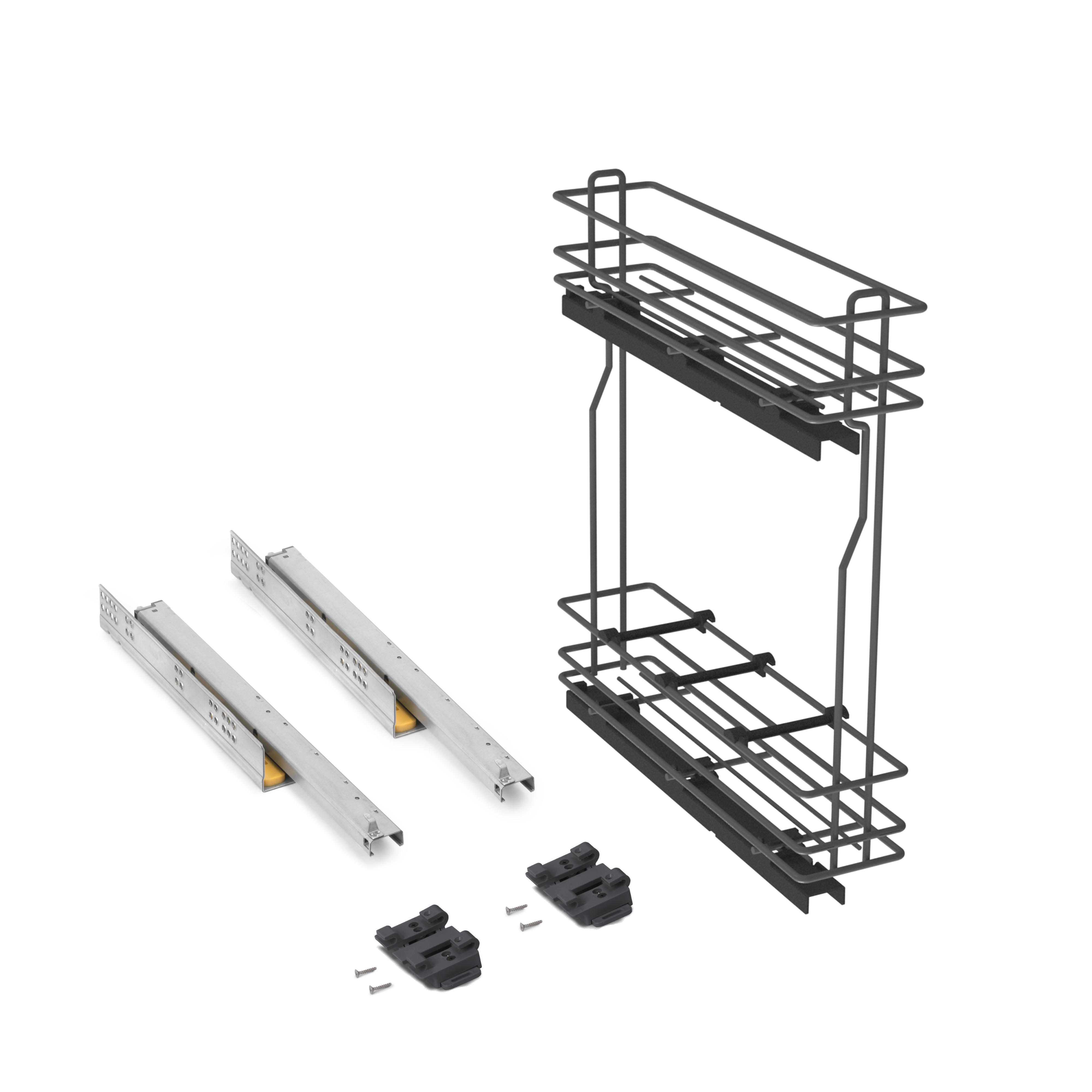 Portabottiglie laterale estraibile TitaneMax con chiusura soft