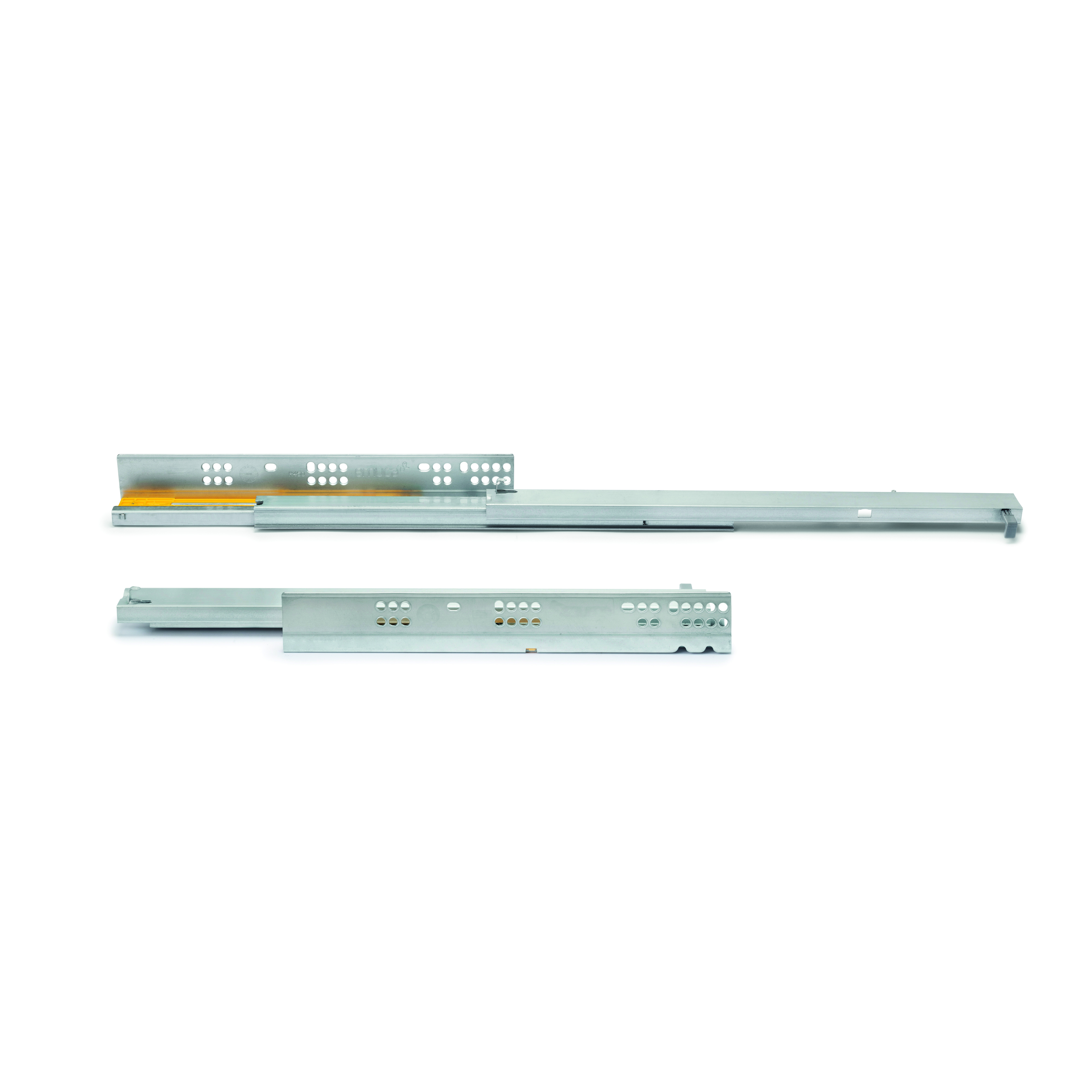 Guide a scomparsa Silver per cassetti ad estrazione totale con chiusura soft (250 - 550)