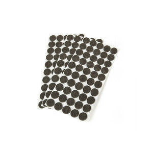 Lot of 150 circular Felt adhesive pads for furniture, diameter 20mm, Fibre, Plastic Brown product photo