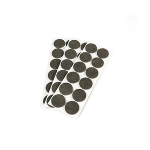Lot of 36 circular Felt adhesive pads for furniture, diameter 40mm, Fibre, Plastic Brown product photo