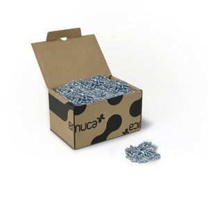 Lot of 500 screws, flat head Pozidrive, diametre 6.2mm, 13mm, Euro, Steel, Zinc Plated product photo