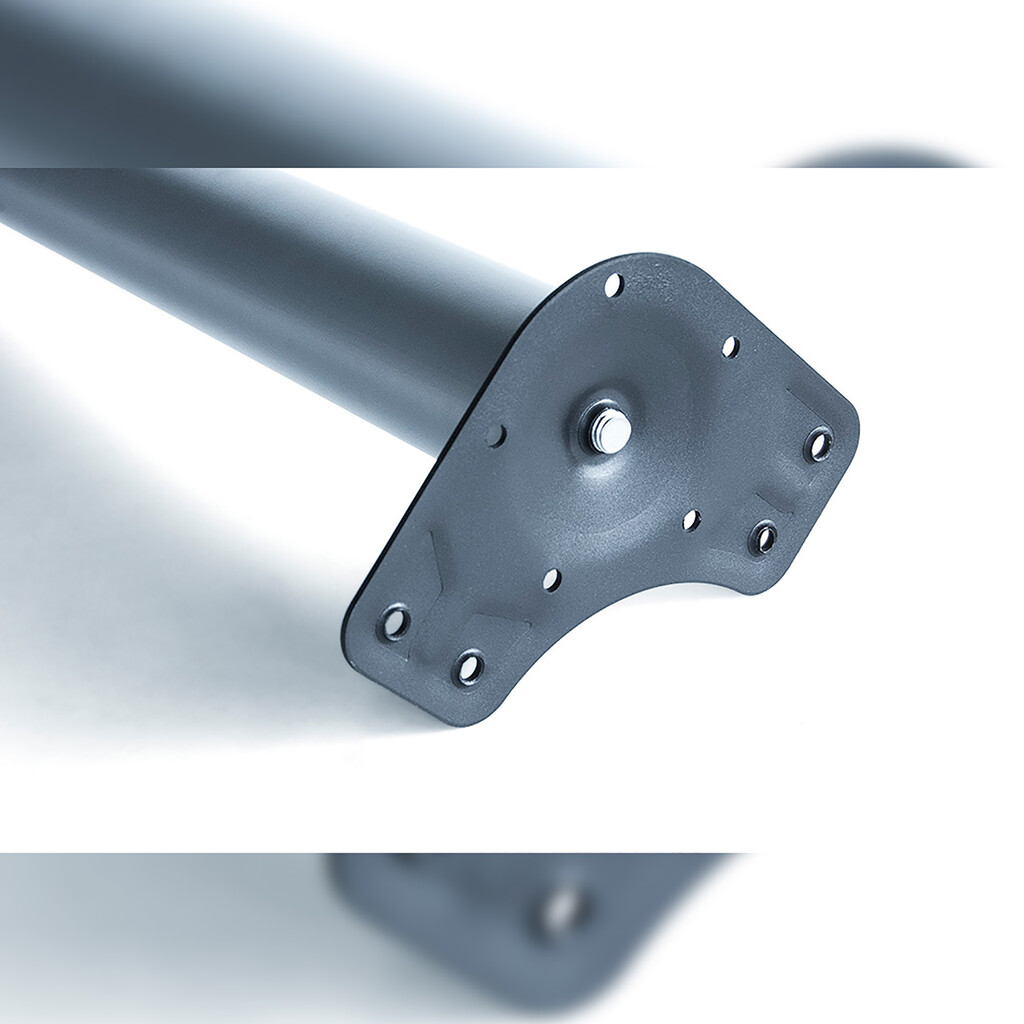 Pied de table, diamètre 60mm, H 870mm, Acier, Chromé-4