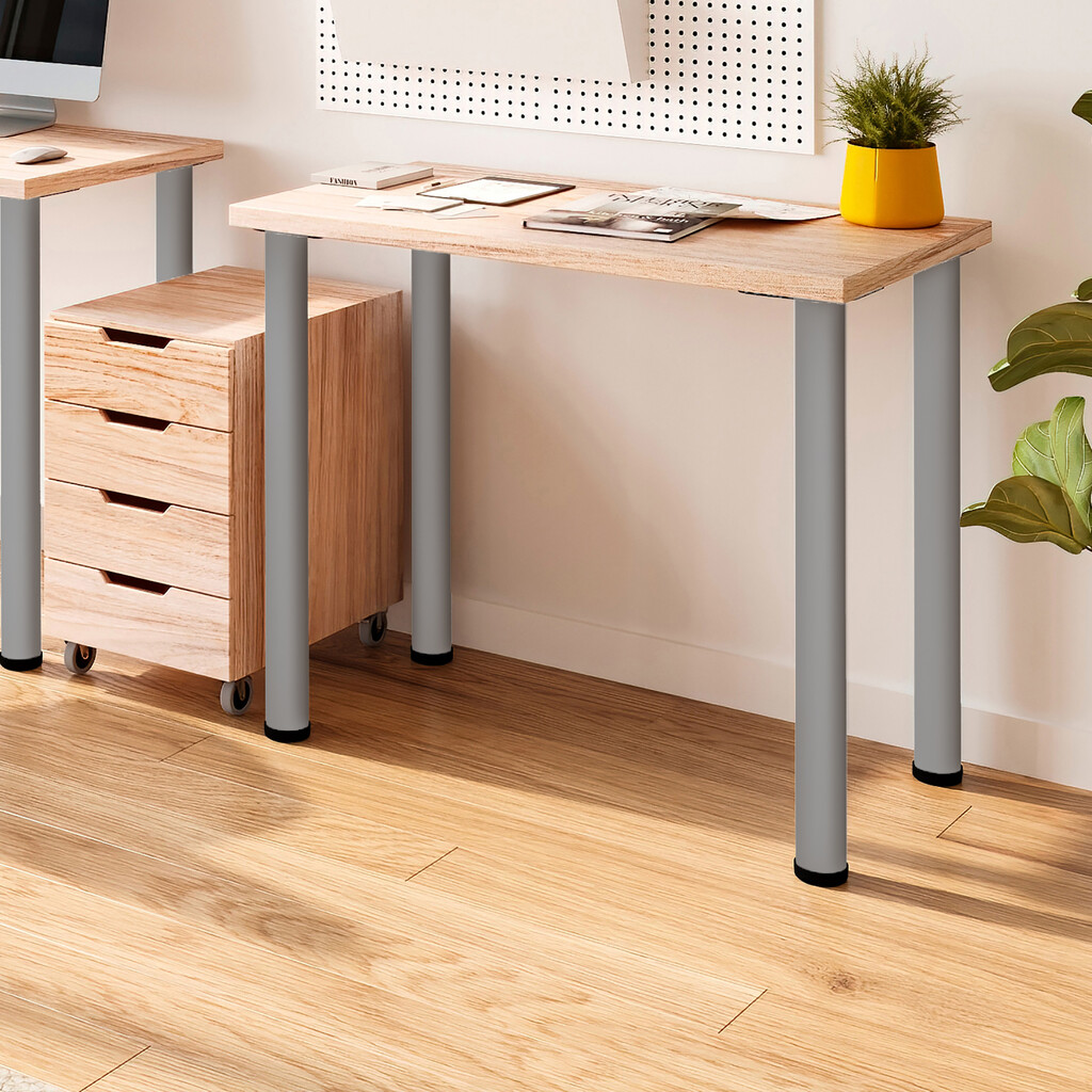 Pied de table, diamètre 60mm, H 870mm, Acier, Peint en aluminium-8