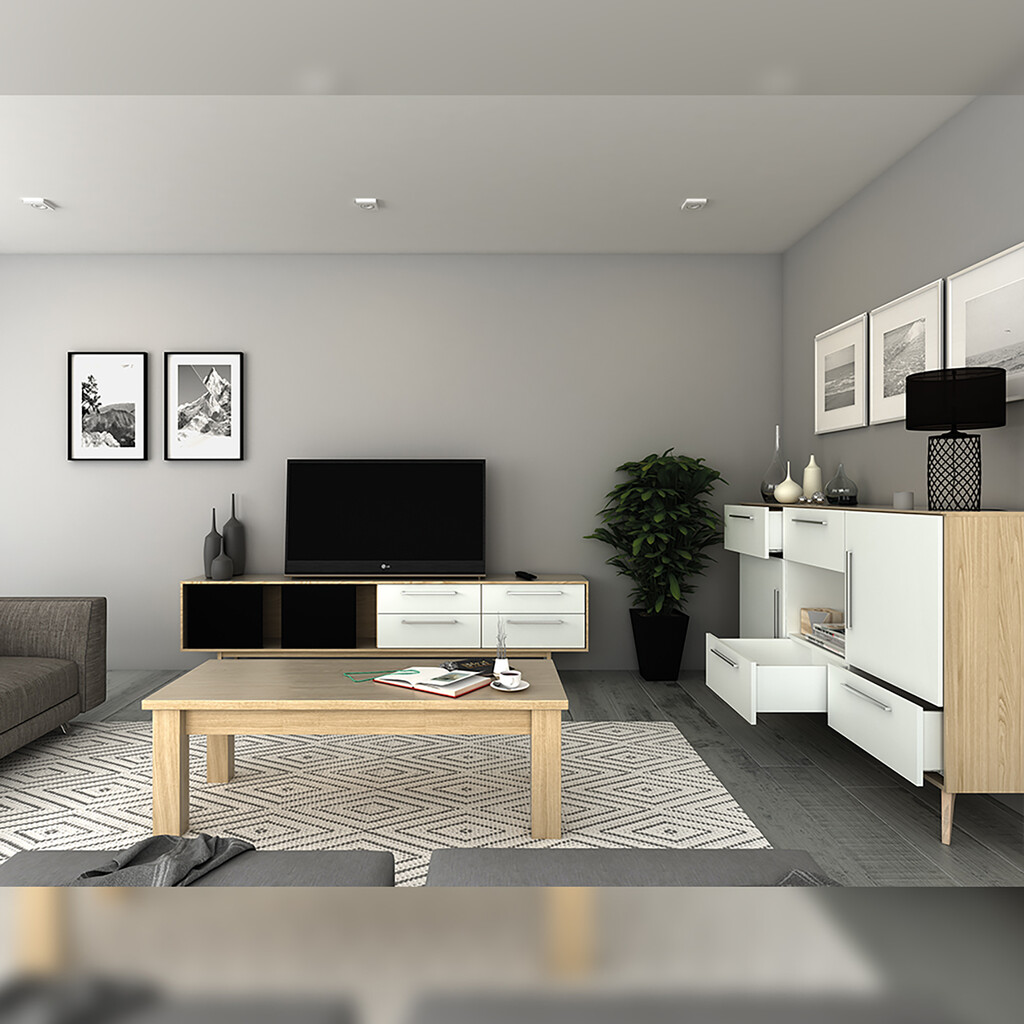 Außenschublade Concept 30Kg Höhe 185mm, Tiefe 450mm, Stahl, Weiß lackiert-4