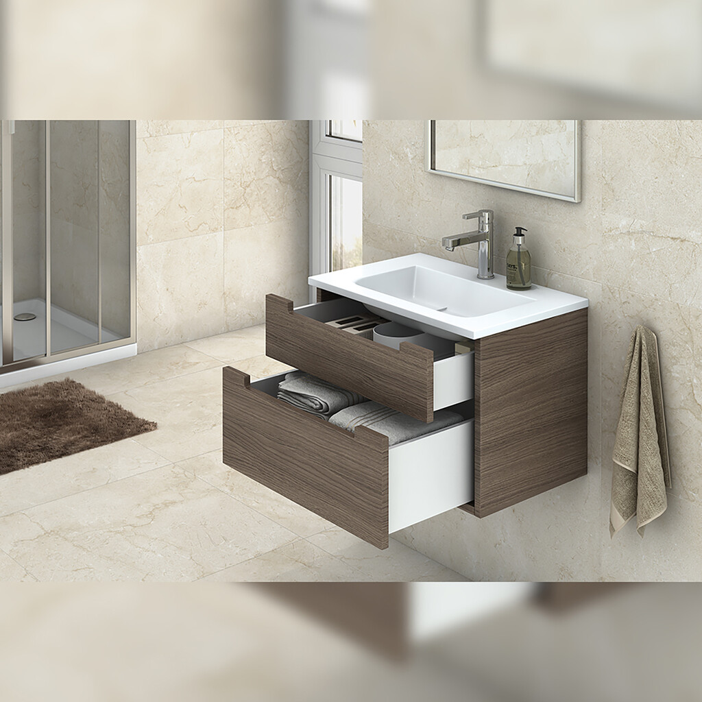 External drawer Concept 30kg height 185mm, depth 500mm, Steel, White painted-3