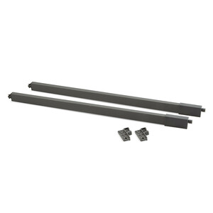 Pair of Kitchen and Bathroom drawer rails, depth 450mm, Steel, Anthracite Grey product photo