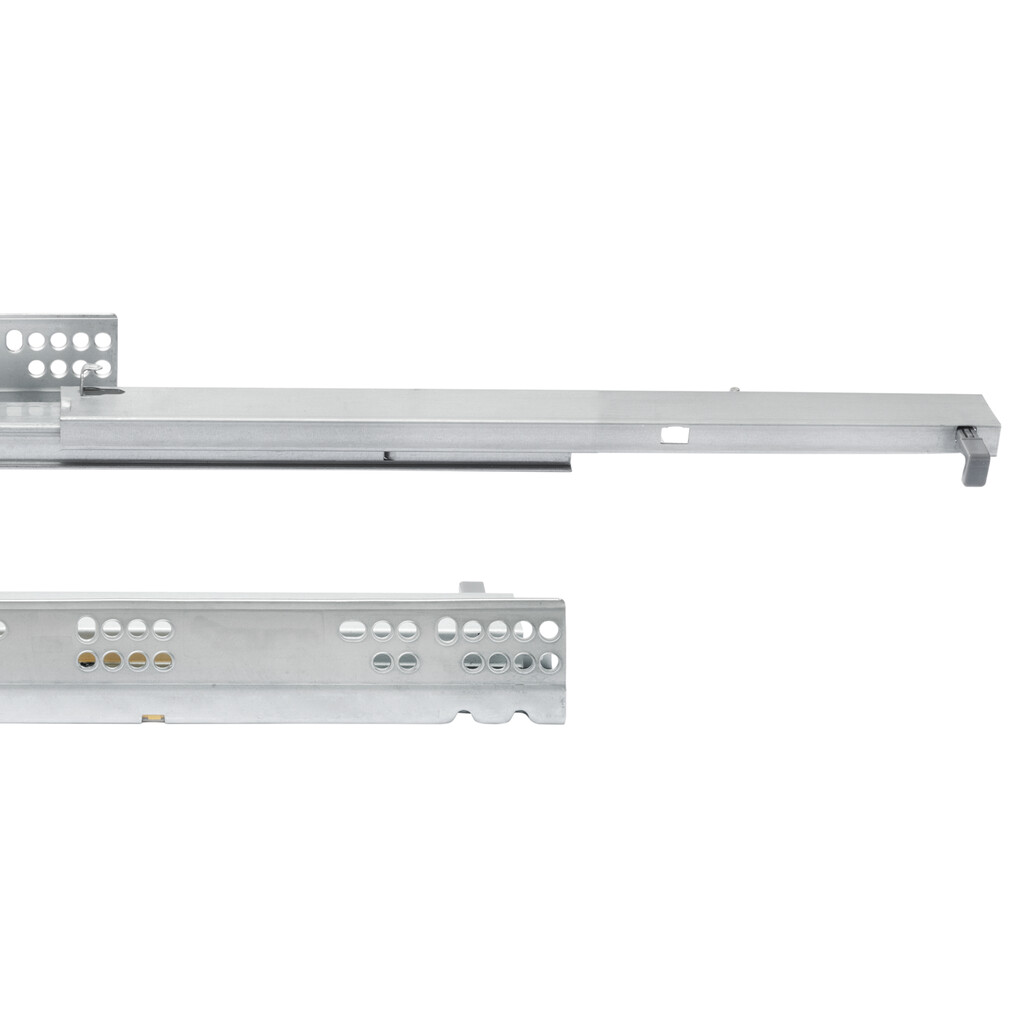 Pair of Concealed runners for drawers Silver, full extension, with soft closing, depth 450mm, Steel, Zinc plated-5