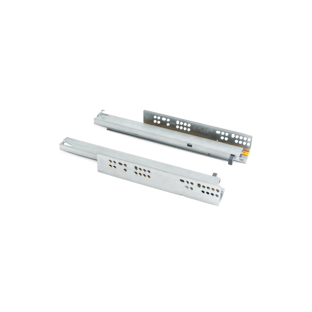 Pair of Concealed runners for drawers Silver, full extension, with soft closing, depth 450mm, Steel, Zinc plated-6