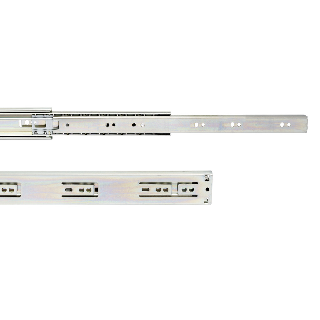 Satz kugelgelagerter Korpusschieneen für Schubladen mit Vollauszug, Höhe 45mm, Länge 300mm, Stahl, Verzinkt-4