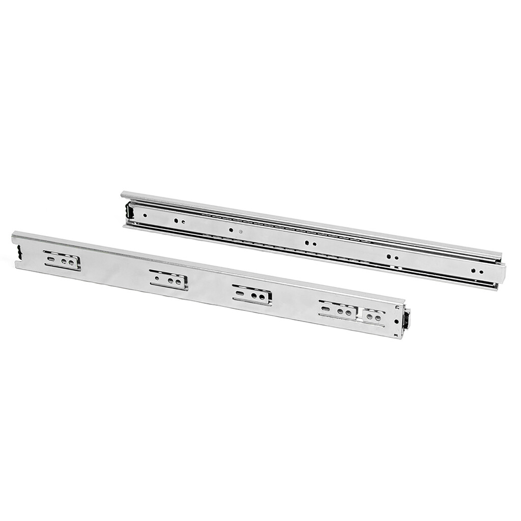 Satz kugelgelagerter Korpusschieneen für Schubladen mit Vollauszug, Höhe 45mm, Länge 350mm, Stahl, Verzinkt-5
