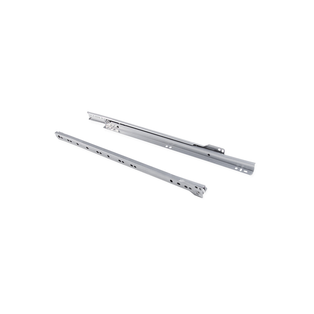 Jeu de coulisses a roulettes pour tiroirs à chute T30, longueur 800mm, Acier, Peint en aluminium-4
