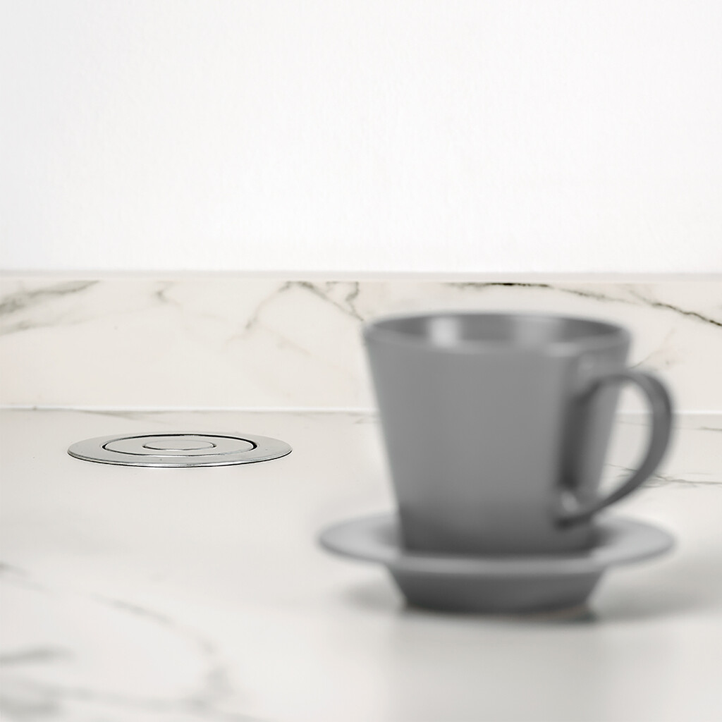 Multiconector elevable Vertikal, UK, Pintado aluminio, Plástico y Aluminio-2