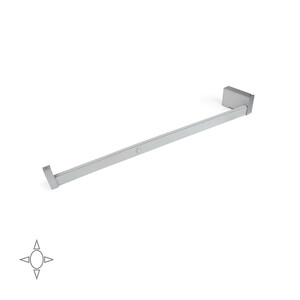 Barra para armario con luz LED Castor, batería extraible y sensor de movimiento, L558mm, Plástico y aluminio, Gris metalizado foto del producto