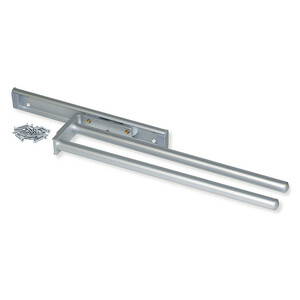 Towel rack extendable, 2 arms, Aluminium, Matt anodised product photo