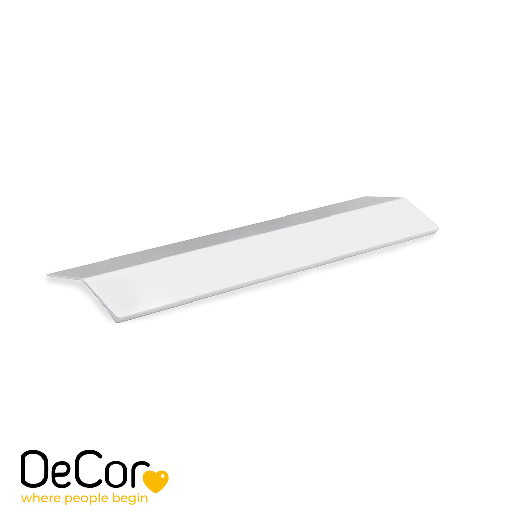 Adhesive furniture handle Chiva, L126mm, Aluminium, Matt anodized-Primary