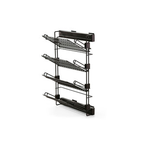 Schuh-Regal seitlich ausziehbar Moka, Rechts, Stahl, Mokka Produktfoto