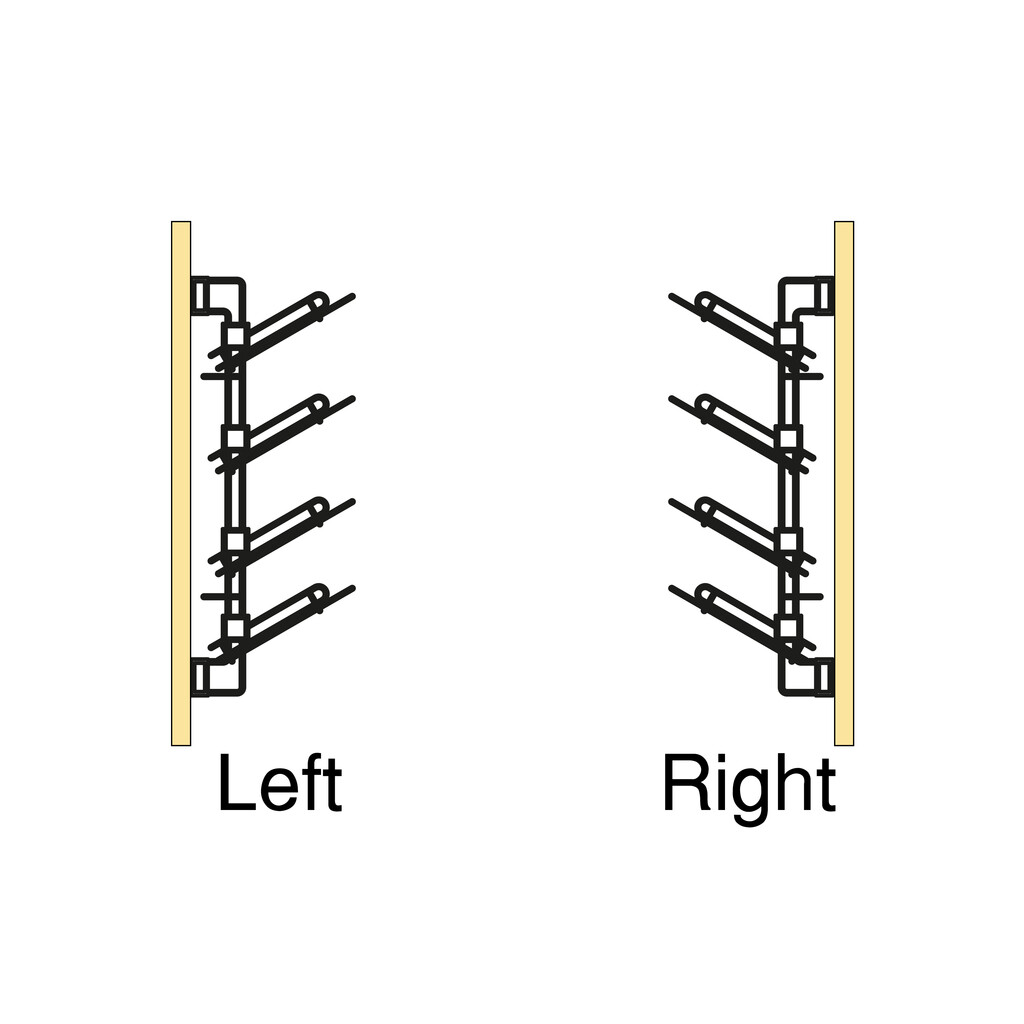 Schuh-Regal seitlich ausziehbar Moka, Rechts, Stahl, Mokka-3