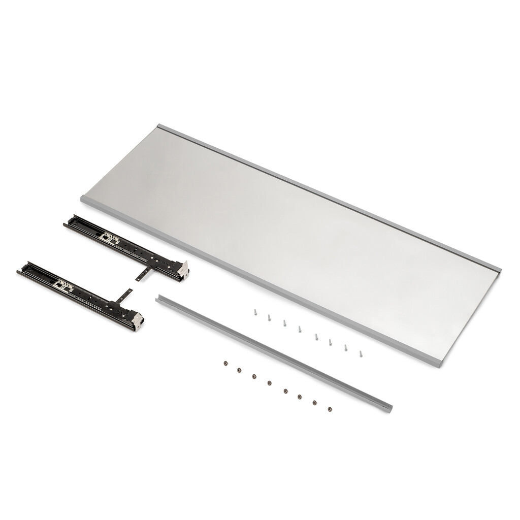 Ausziehbarer Innenspiegel für Schränke, Grau metallic, Stahl und Kunststoff und Glas-7