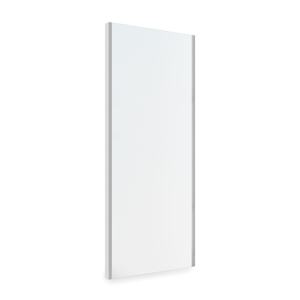 Ausziehbarer Innenspiegel für Schränke, Grau metallic, Stahl und Kunststoff und Glas-Primary