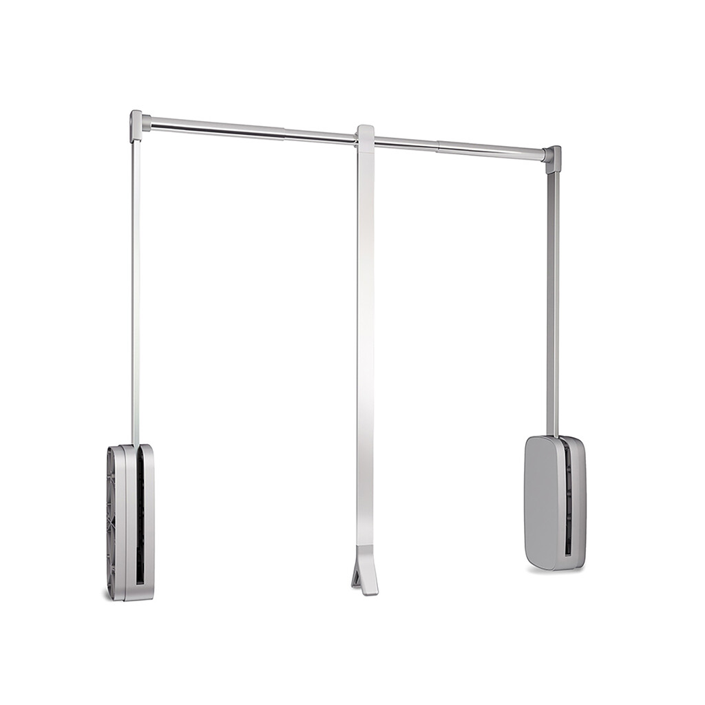 Penderie rabattable pour armoire Sling, 830 - 1150, Chromé, Acier et Plastique.-Primary