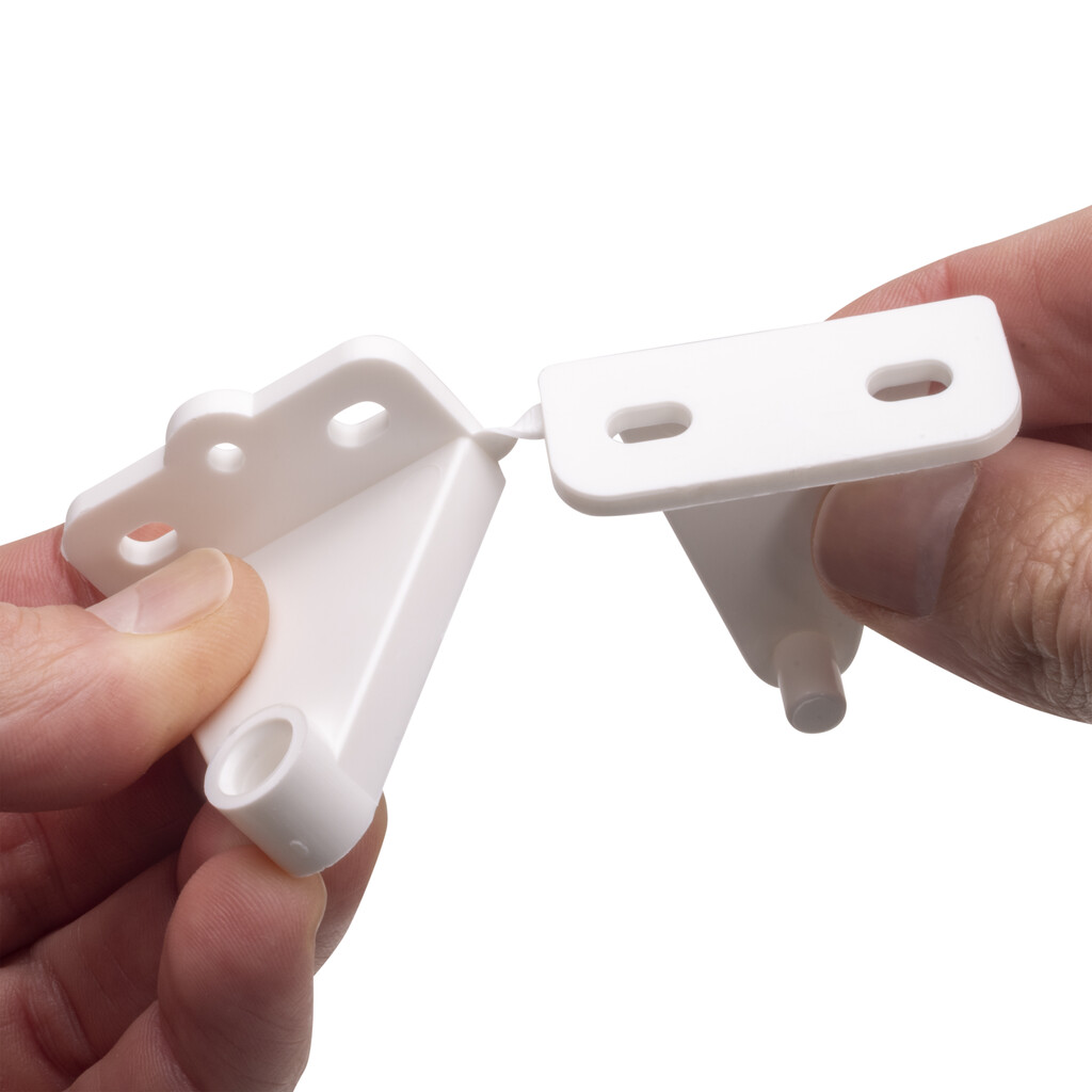 Contenedor de reciclaje para fijación a la puerta del mueble, 1 vaso extraíble de 13 litros, Plástico, Blanco-10