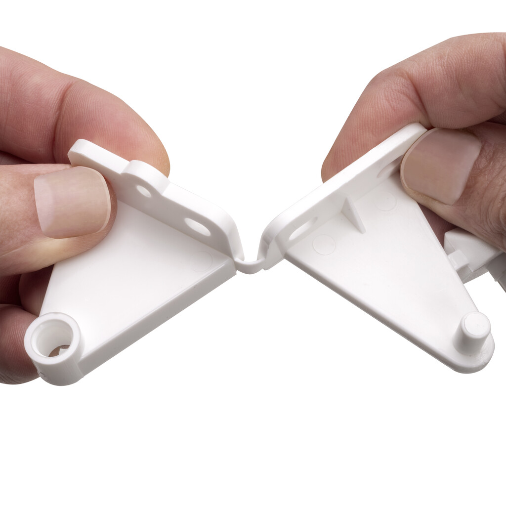 Contenedor de reciclaje para fijación a la puerta del mueble, 1 vaso extraíble de 13 litros, Plástico, Blanco-9