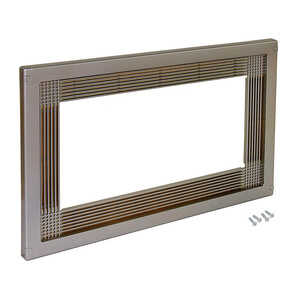Aro para micro-ondas, para instala&ccedil;&atilde;o embutida em unidade de cozinha, m&oacute;dulo 600mm, 600x400mm, Pl&aacute;stico, N&iacute;quel satinado fotografia do produto
