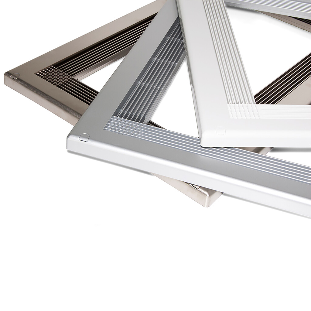 Aro para micro-ondas, para instalação embutida em unidade de cozinha, módulo 600mm, 600x400mm, Plástico, Níquel satinado-3
