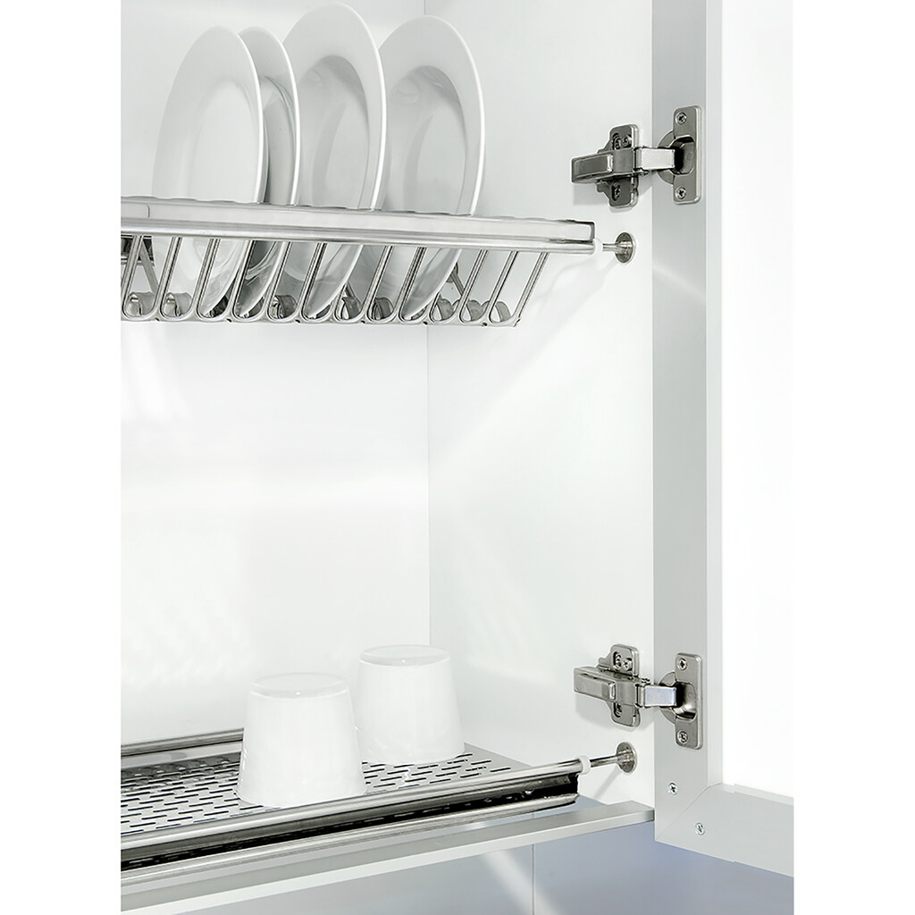 Escurreplatos para módulos altos, módulo 600mm, Acero inoxidable-3