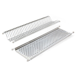 Plate rack for tall units, module 900mm, Steel, Stainless steel product photo