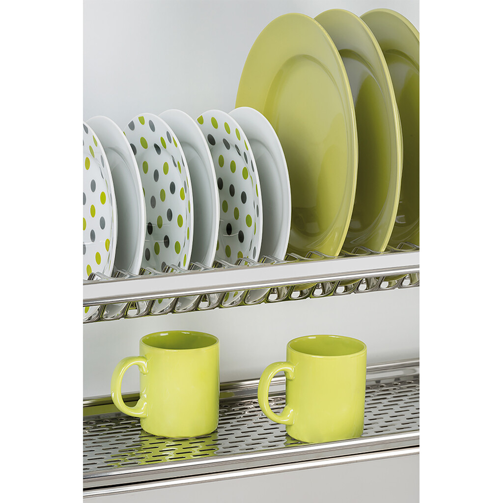 Geschirrabtropfer für Hochschränke, Modul 500mm, Edelstahl-2