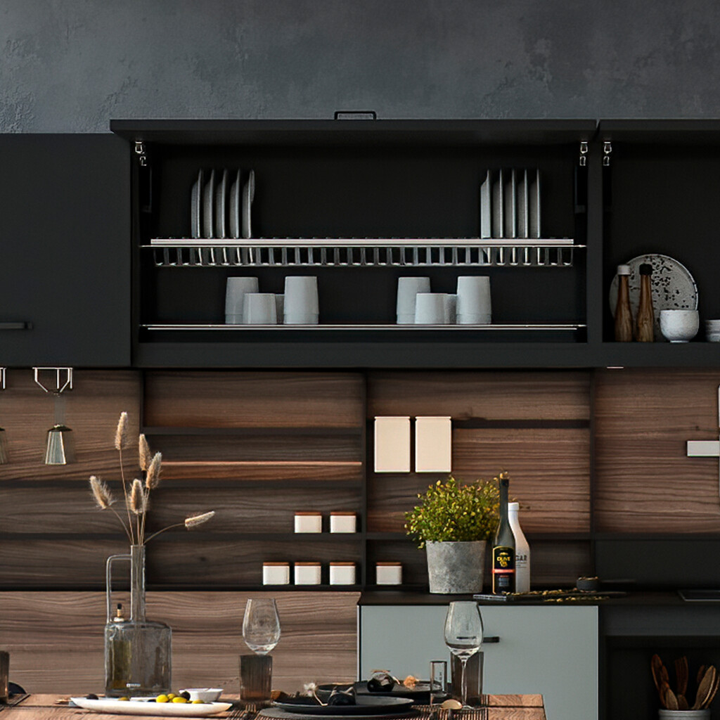 Geschirrabtropfer für Hochschränke, Modul 700mm, Edelstahl-4