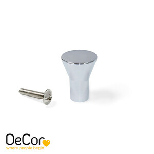 Furniture knob Albal, diameter 16mm, Zamak, Chrome plated product photo