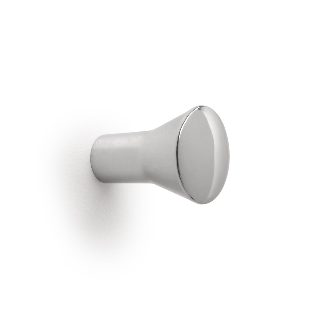 Furniture knob Albal, diameter 16mm, Zamak, Chrome plated-3