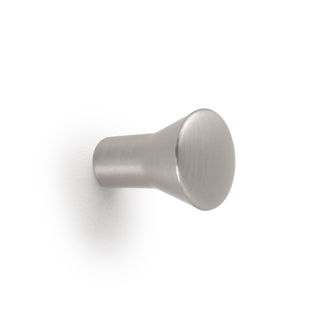 Furniture knob Albal, diameter 16mm, Zamak, Satin finished nickel-3