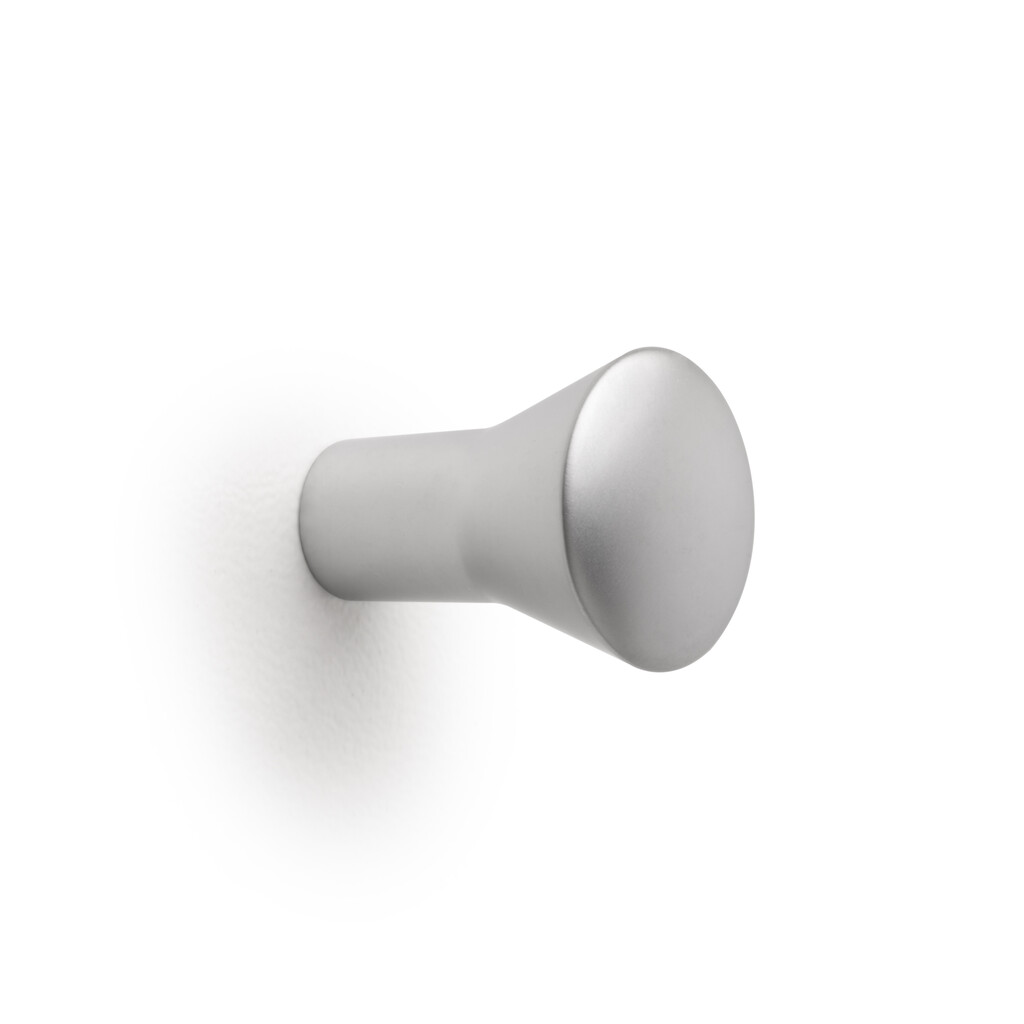 Furniture knob Albal, diameter 16mm, Zamak, Matt chrome plated-3