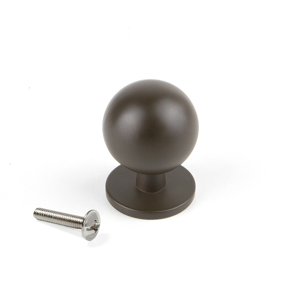 Vienna furniture knob, Ø 20, Moka painted, Zamak-Primary
