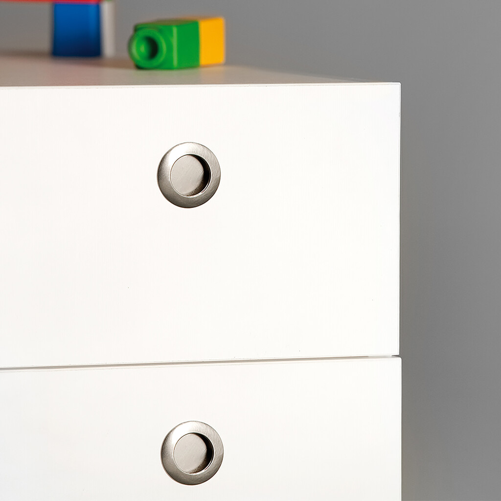 Möbelknopf Benetusser, Durchmesser 41mm, Zamak, Nickel satiniert-3