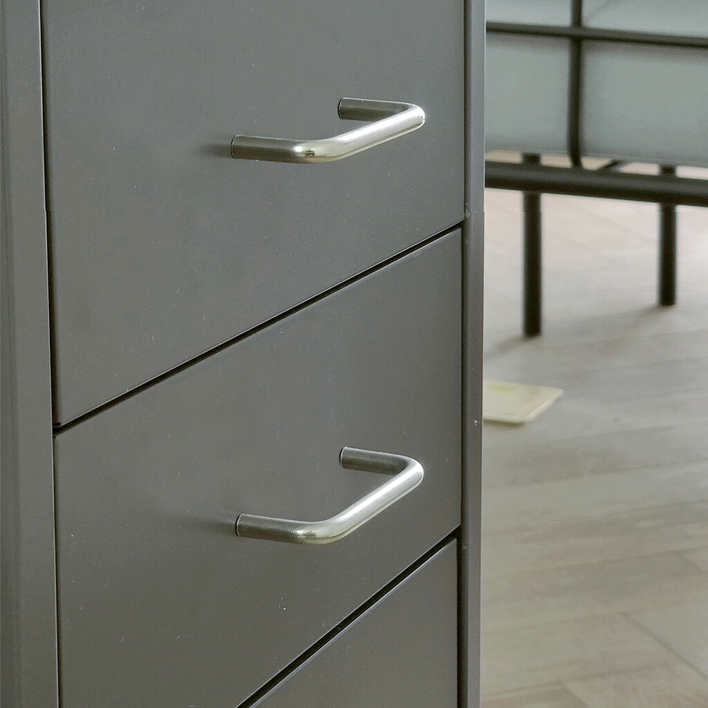 Poignée pour meubles Castellar, L136mm, entraxe 128mm, Acier, Chromé-4